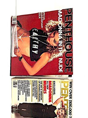 Vintage September 1984 1987 Penthouse Special Anniversary Issues - Madonna Nude
